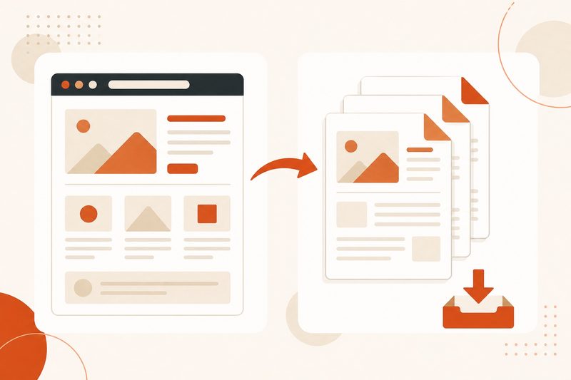 Как сделать PDF сайта: сохранить страницу целиком
