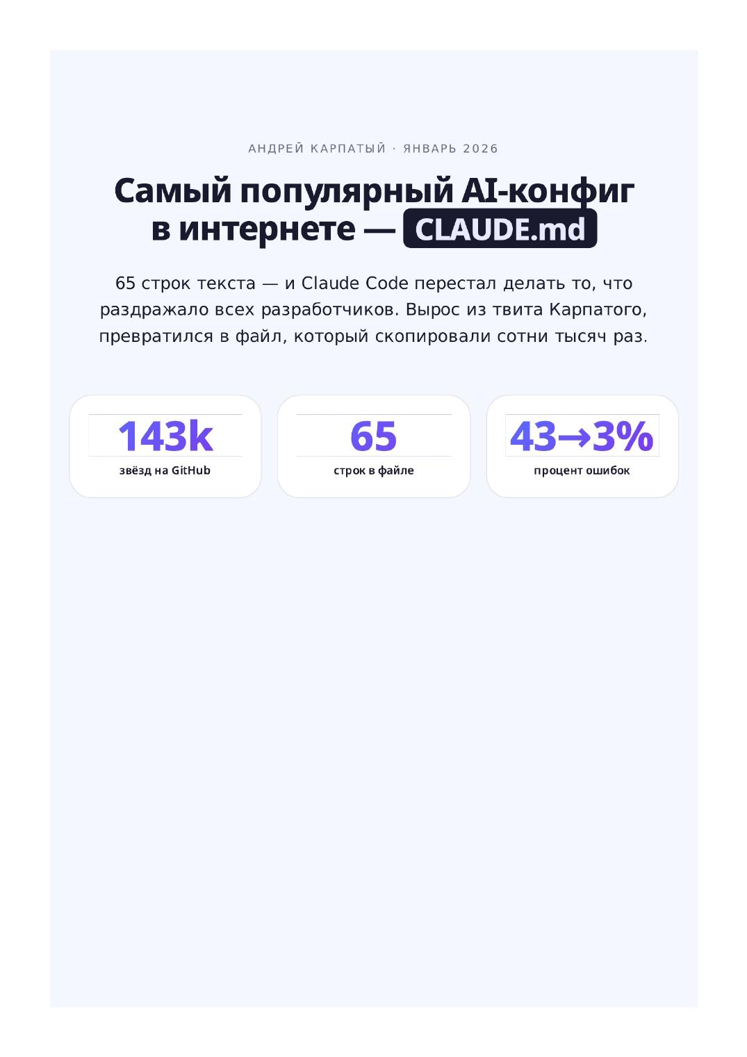 Усильте Claude Code одним скиллом Андрея Карпати: страница 2