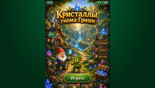 «Кристаллы гнома Гриши» — игра для детей 6–10 лет